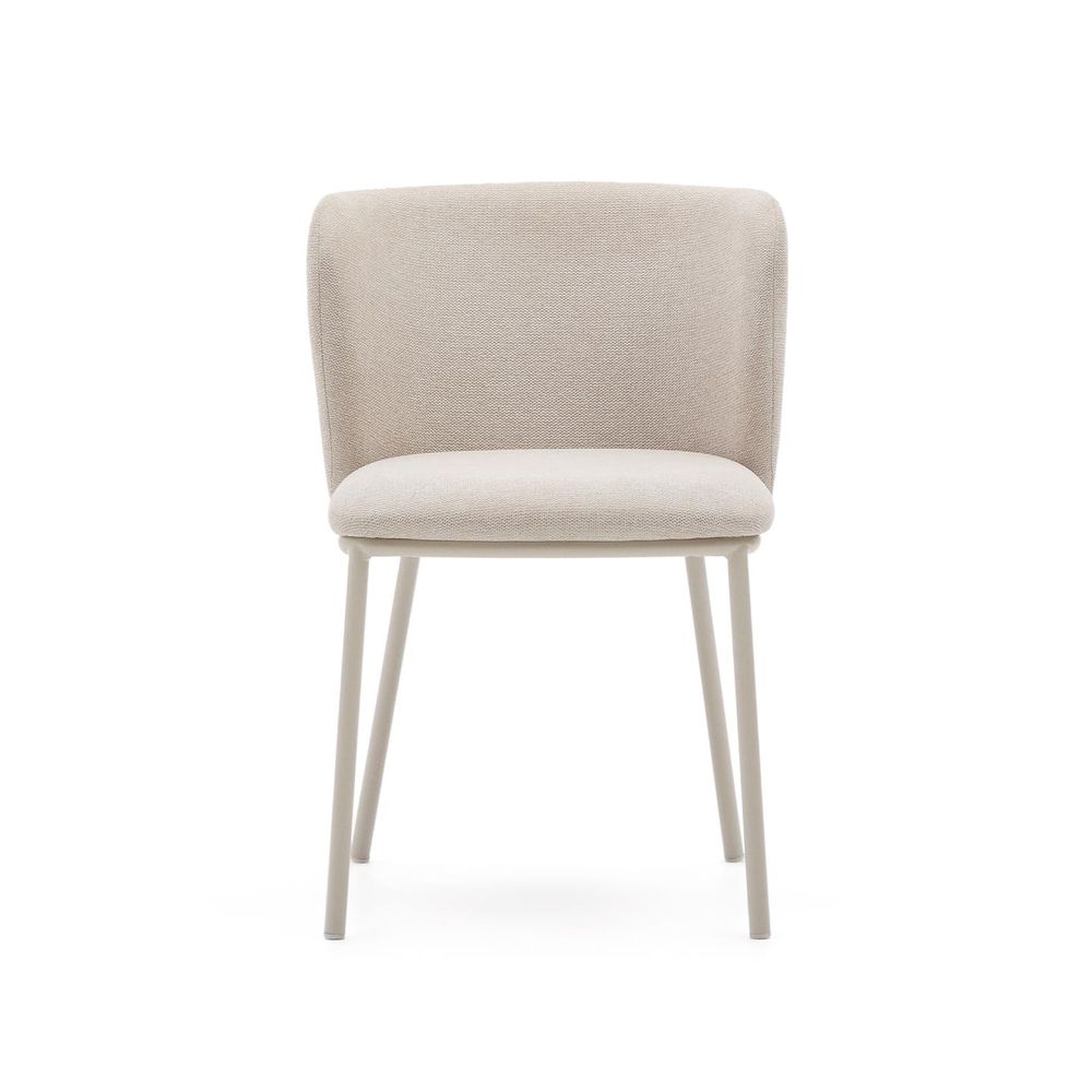 Eetkamerstoel CISELIA - Beige Chenille KAV C0100194KY12