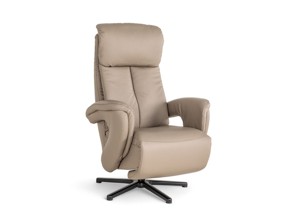 Relaxfauteuil MADDY M - Taupe leder HKL-22-000058-VA
