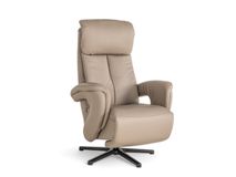 Relaxfauteuil MADDY M - Taupe leder HKL-22-000058-VA