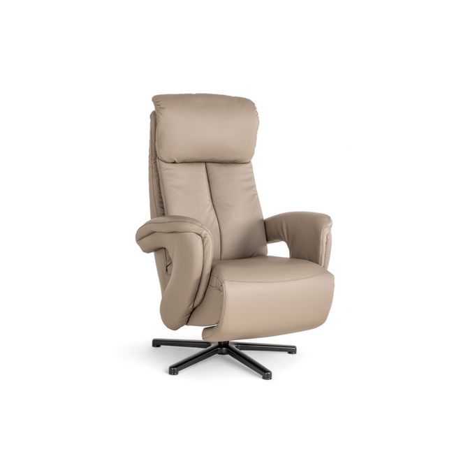 Relaxfauteuil MADDY M - Taupe leder