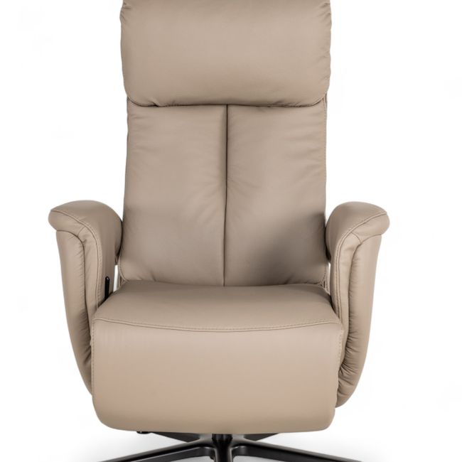 Relaxfauteuil MADDY M - Taupe leder