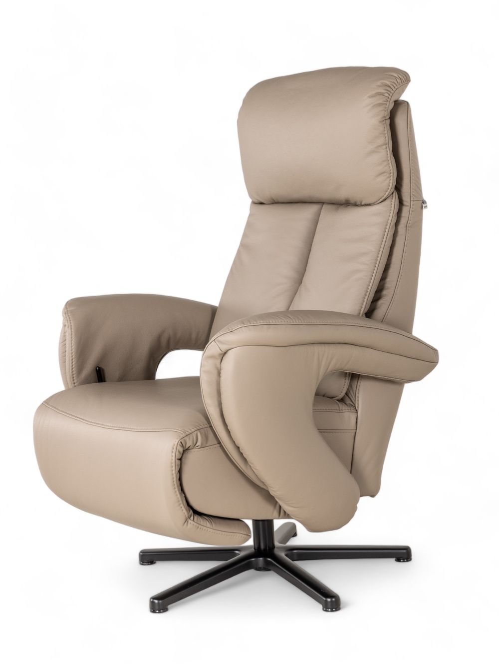 Relaxfauteuil MADDY M - Taupe leder HKL-22-000058-VA