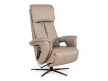 Elektrische relaxfauteuil MADDY L - Taupe leder C-HKL-22-RLX1