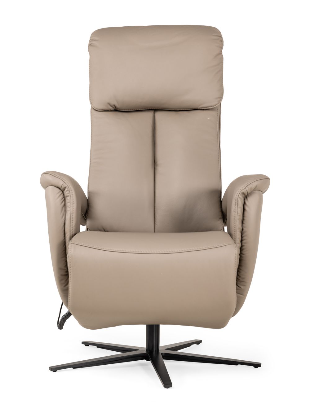 Elektrische relaxfauteuil MADDY L - Taupe leder C-HKL-22-RLX1