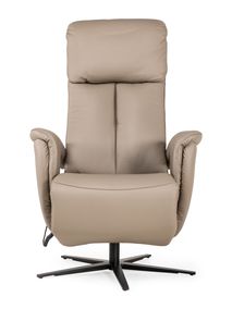 Elektrische relaxfauteuil MADDY L - Taupe leder C-HKL-22-RLX1
