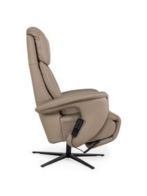 Elektrische relaxfauteuil MADDY L - Taupe leder C-HKL-22-RLX1