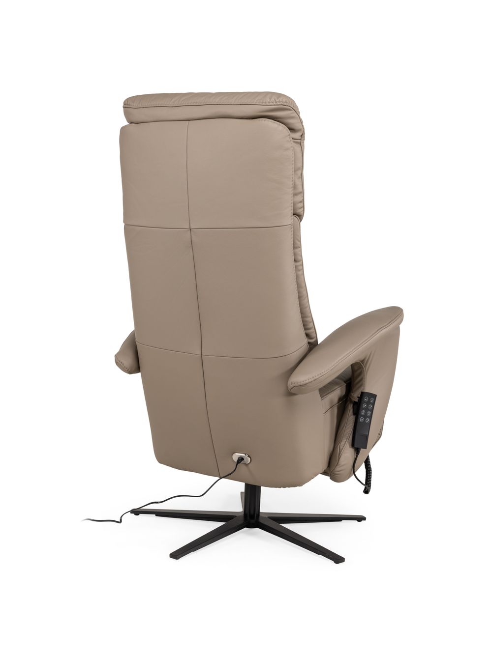 Elektrische relaxfauteuil MADDY L - Taupe leder C-HKL-22-RLX1