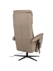 Elektrische relaxfauteuil MADDY L - Taupe leder C-HKL-22-RLX1