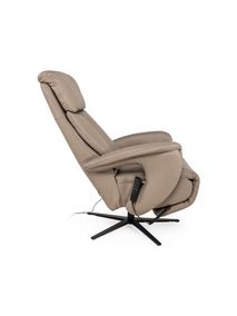 Elektrische relaxfauteuil MADDY L - Taupe leder C-HKL-22-RLX1