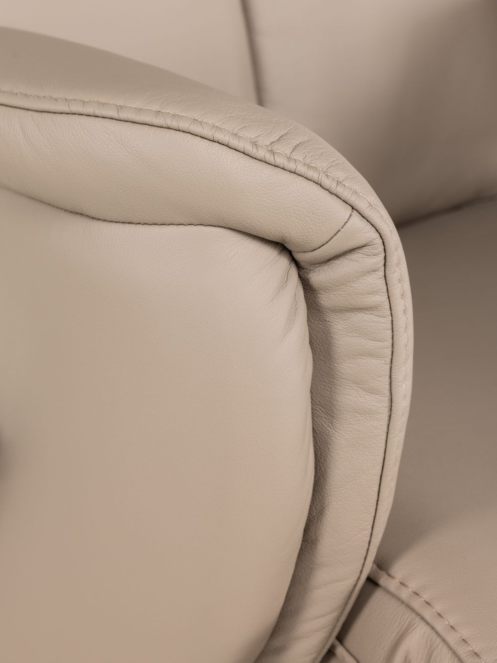 Elektrische relaxfauteuil MADDY L - Taupe leder C-HKL-22-RLX1