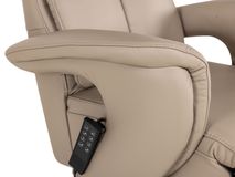 Elektrische relaxfauteuil MADDY L - Taupe leder C-HKL-22-RLX1