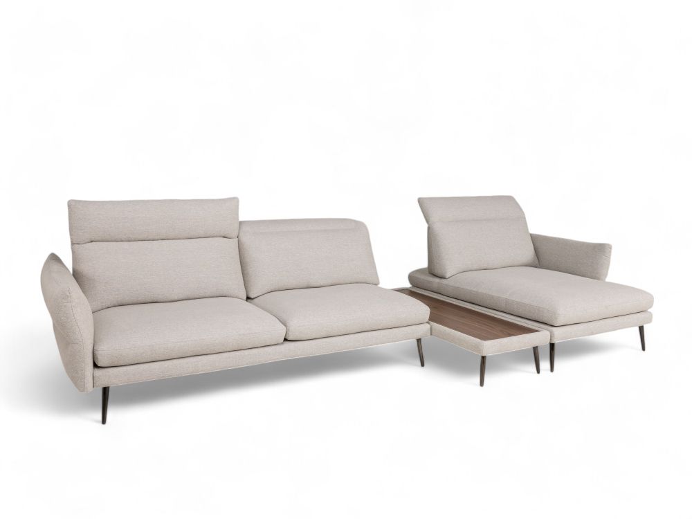 Hoekzetel MODULA - Beige/Walnoot C-MXD-67-HKS1