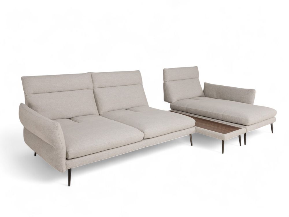 Hoekzetel MODULA - Beige/Walnoot C-MXD-67-HKS1