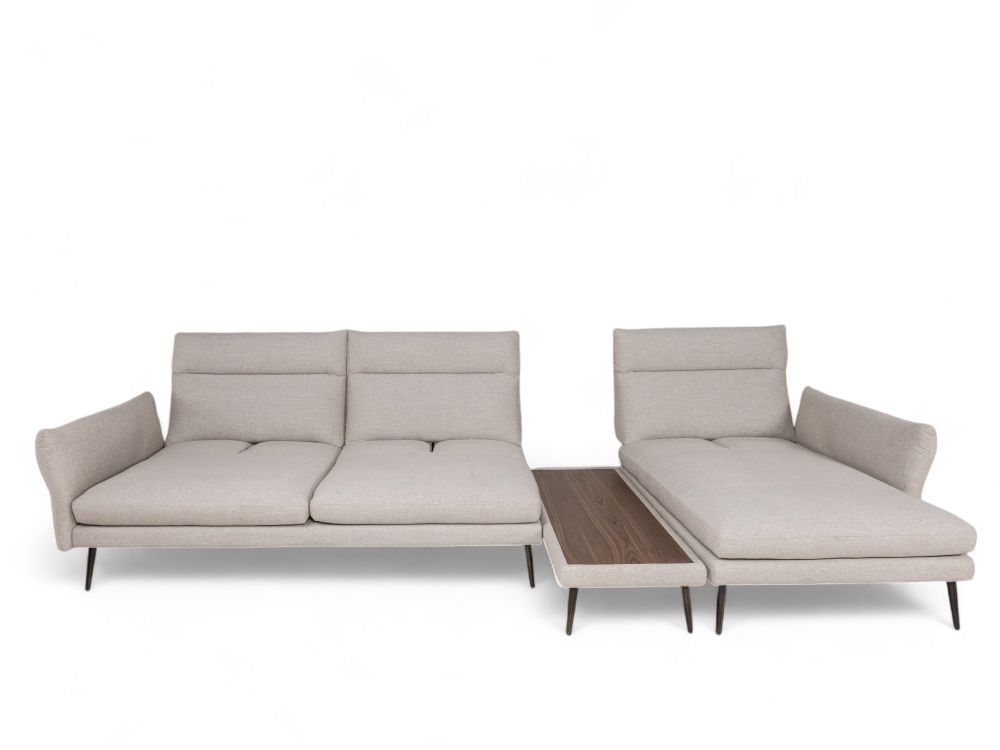 Hoekzetel MODULA - Beige/Walnoot C-MXD-67-HKS1