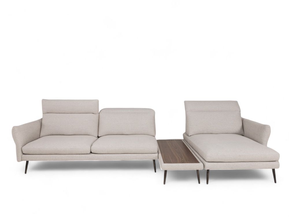 Hoekzetel MODULA - Beige/Walnoot C-MXD-67-HKS1