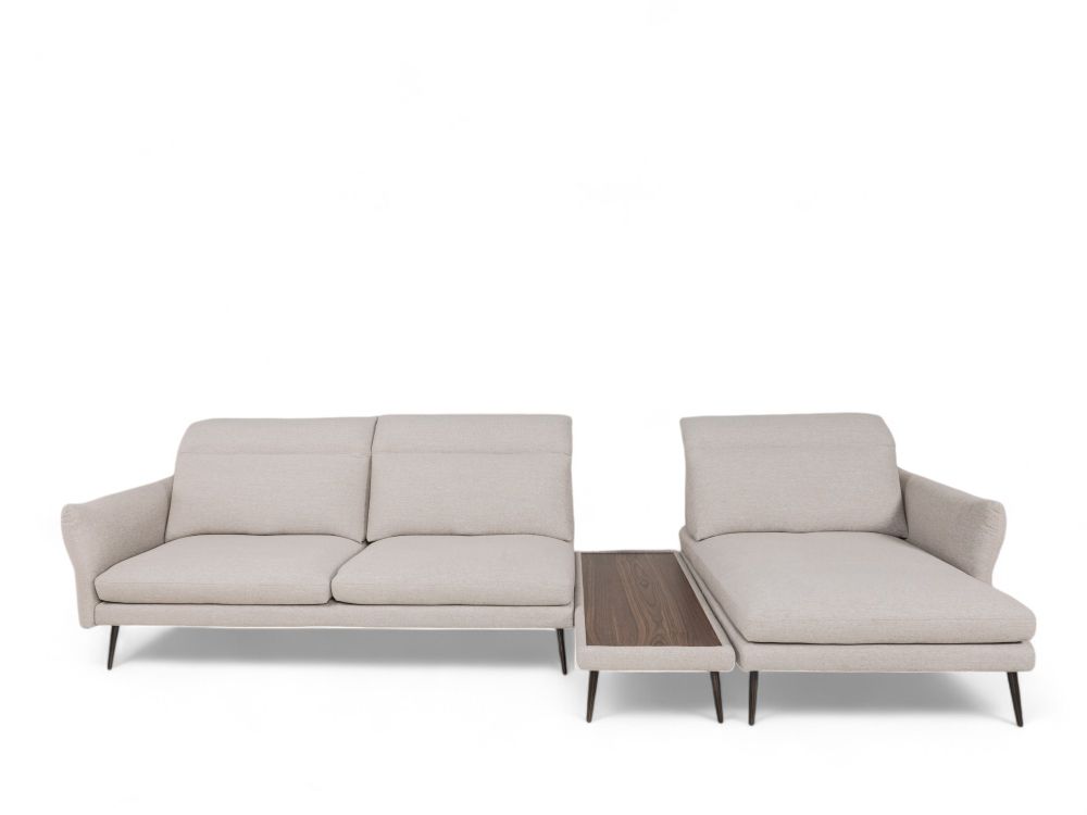 Hoekzetel MODULA - Beige/Walnoot C-MXD-67-HKS1