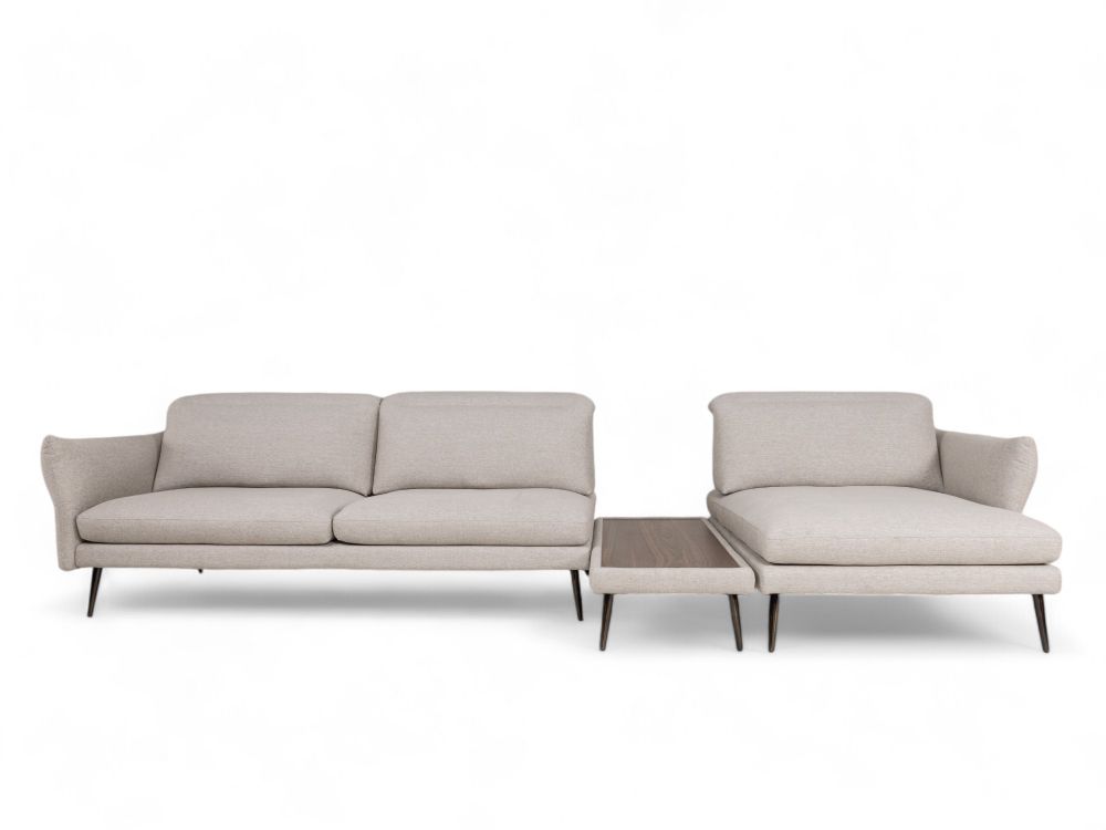 Hoekzetel MODULA - Beige/Walnoot C-MXD-67-HKS1