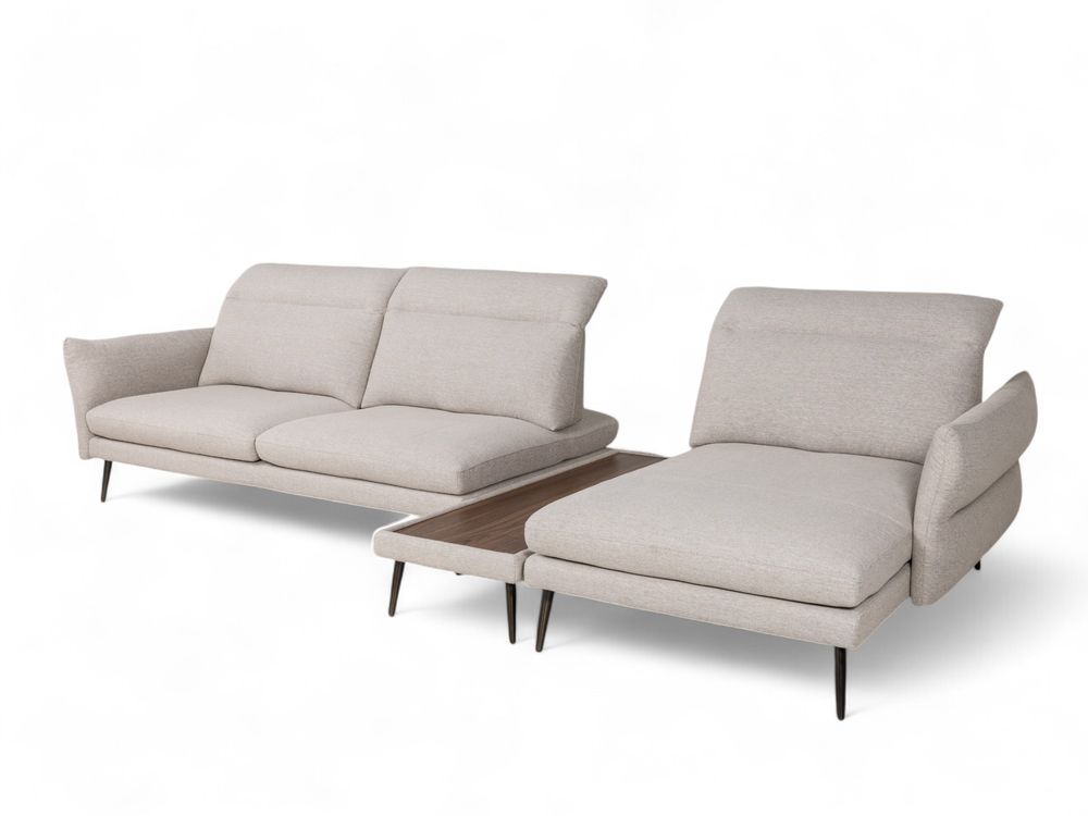 Hoekzetel MODULA - Beige/Walnoot C-MXD-67-HKS1