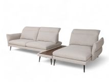 Hoekzetel MODULA - Beige/Walnoot C-MXD-67-HKS1