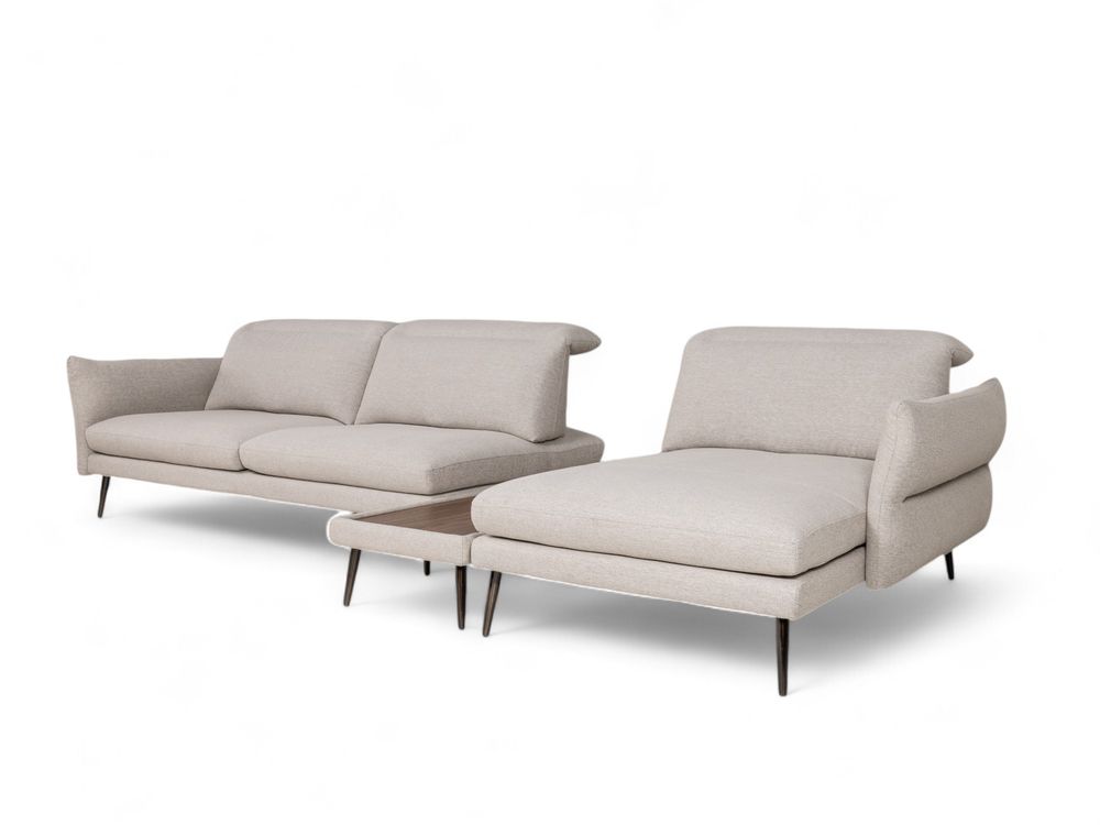 Hoekzetel MODULA - Beige/Walnoot C-MXD-67-HKS1
