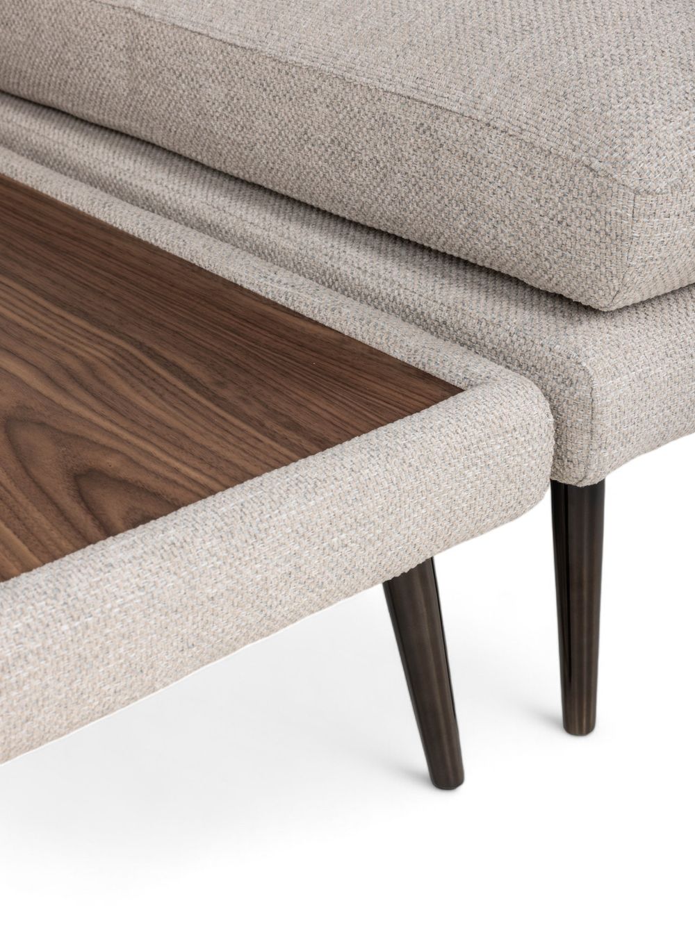Hoekzetel MODULA - Beige/Walnoot C-MXD-67-HKS1