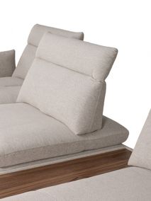 Hoekzetel MODULA - Beige/Walnoot C-MXD-67-HKS1