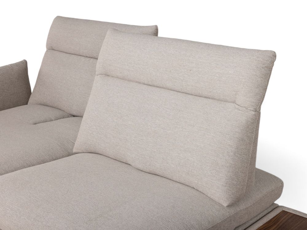 Hoekzetel MODULA - Beige/Walnoot C-MXD-67-HKS1