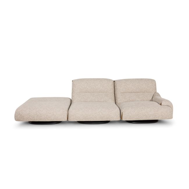 2-zit met voetbank SWING - Beige