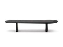 Salontafel PIRITA - Massief eik zwart KAV T00031MO01