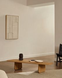 Salontafel PIRITA - Massief eik naturel KAV T00031MO87