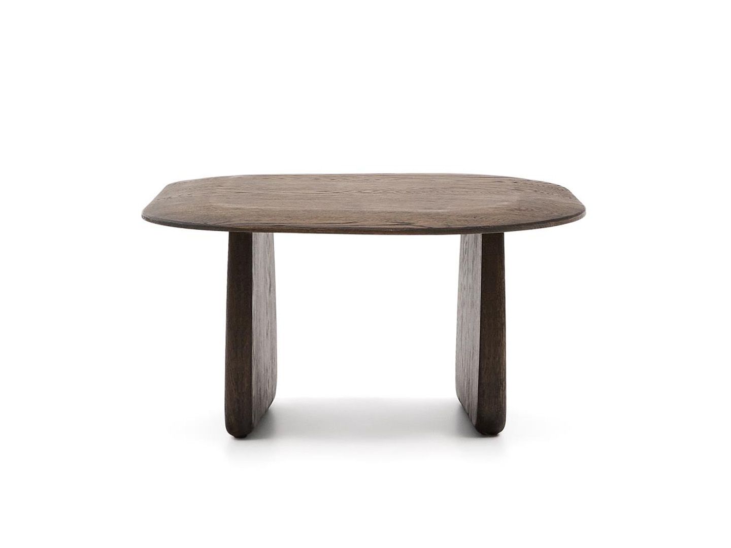 Bijzettafel PIRITA - Massief eik donker KAV T00033MO15