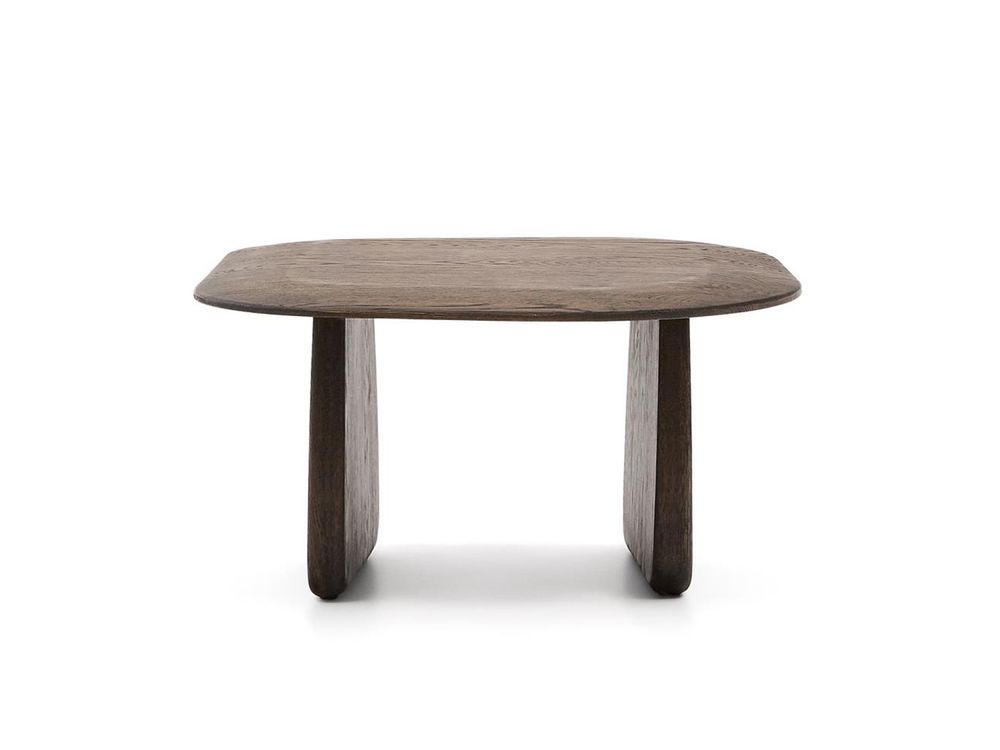 Bijzettafel PIRITA - Massief eik donker KAV T00033MO15