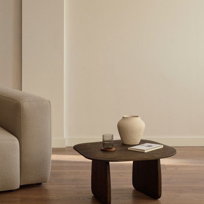 Bijzettafel PIRITA - Massief eik donker