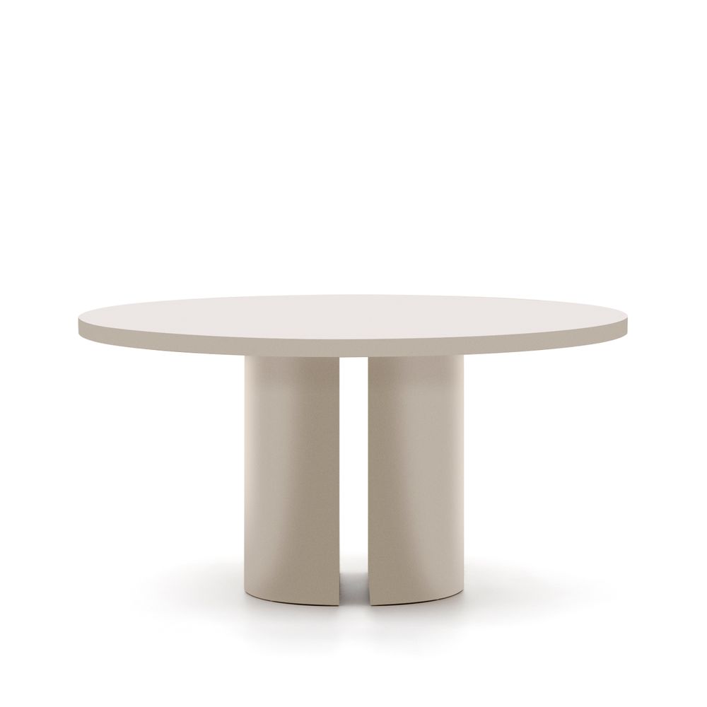 Ronde tafel NEALY - Ecru gelakt KAV T0300050LL05