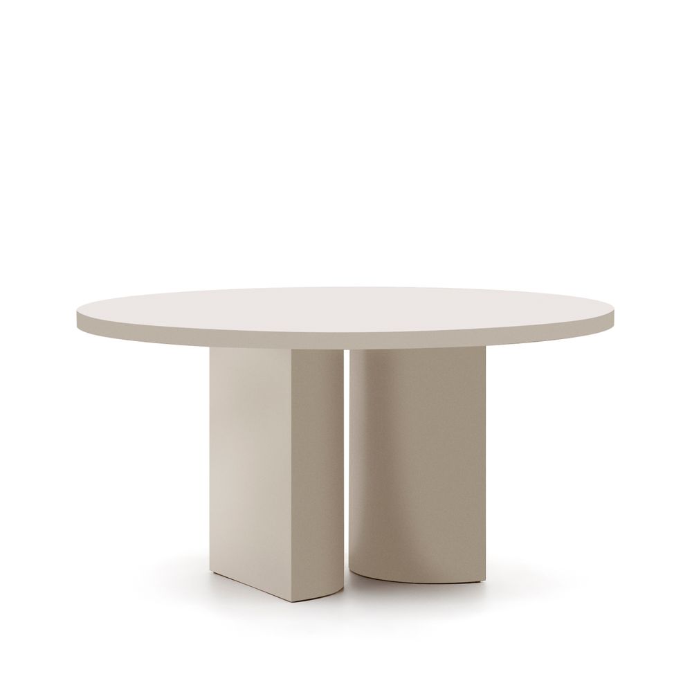 Ronde tafel NEALY - Ecru gelakt KAV T0300050LL05