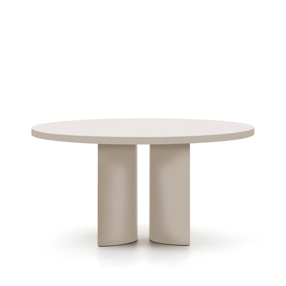Ronde tafel NEALY - Ecru gelakt KAV T0300050LL05