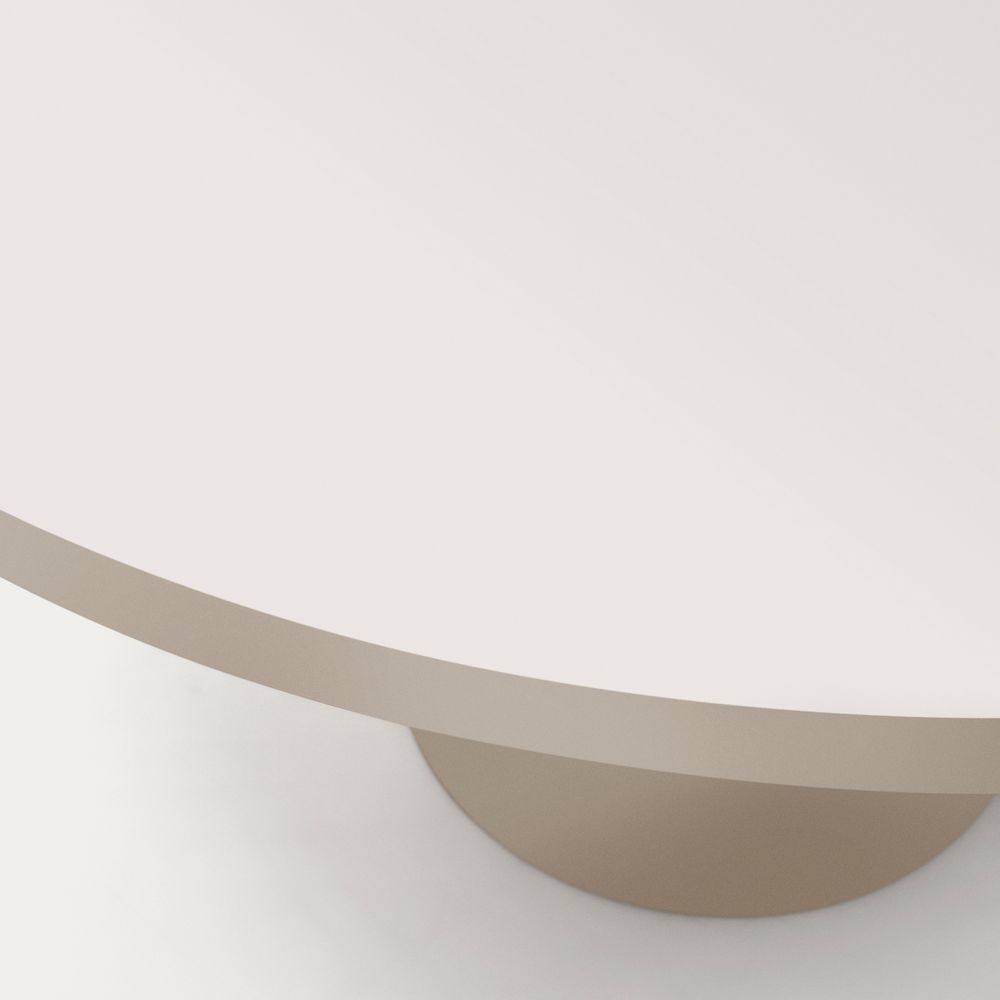 Ronde tafel NEALY - Ecru gelakt KAV T0300050LL05