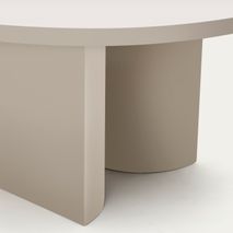 Ronde tafel NEALY - Ecru gelakt KAV T0300050LL05