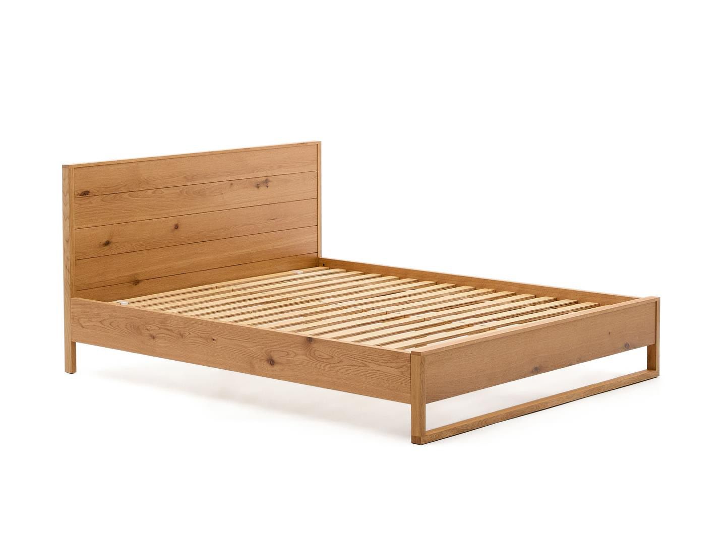 Bed ALGUEMA 160 x 200 cm - Eikenfineer