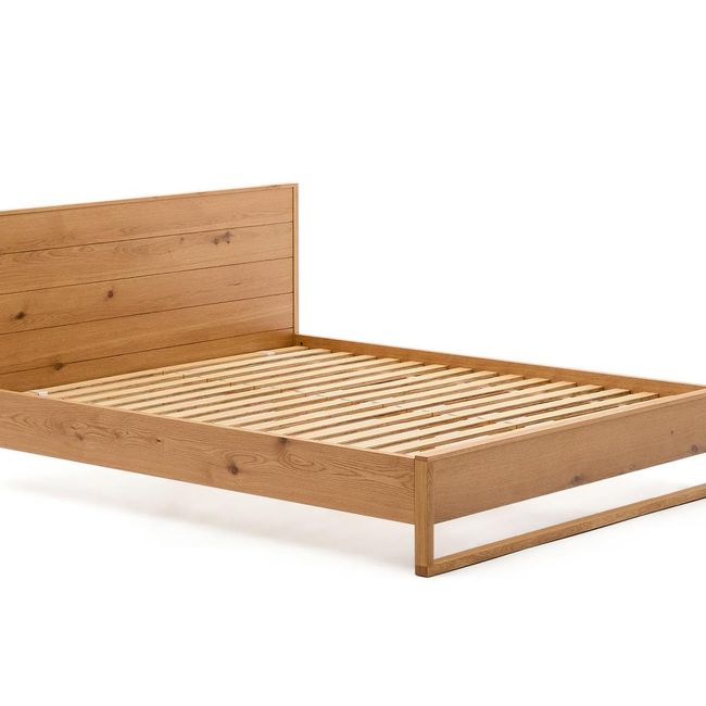 Bed ALGUEMA 180 x 200 cm - Eikenfineer
