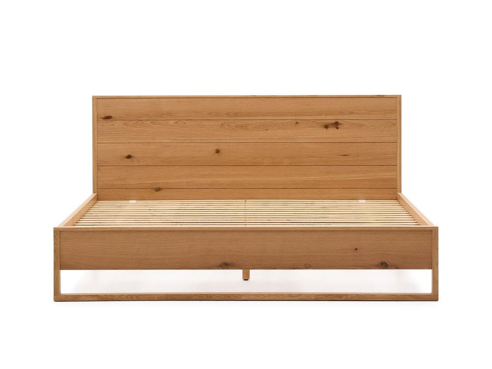Bed ALGUEMA 90 x 200 cm - Eikenfineer KAV N0100021MM40