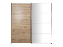 Schuifdeurkast QUADRA - Artisan eik/spiegel C-RCH QUTZ