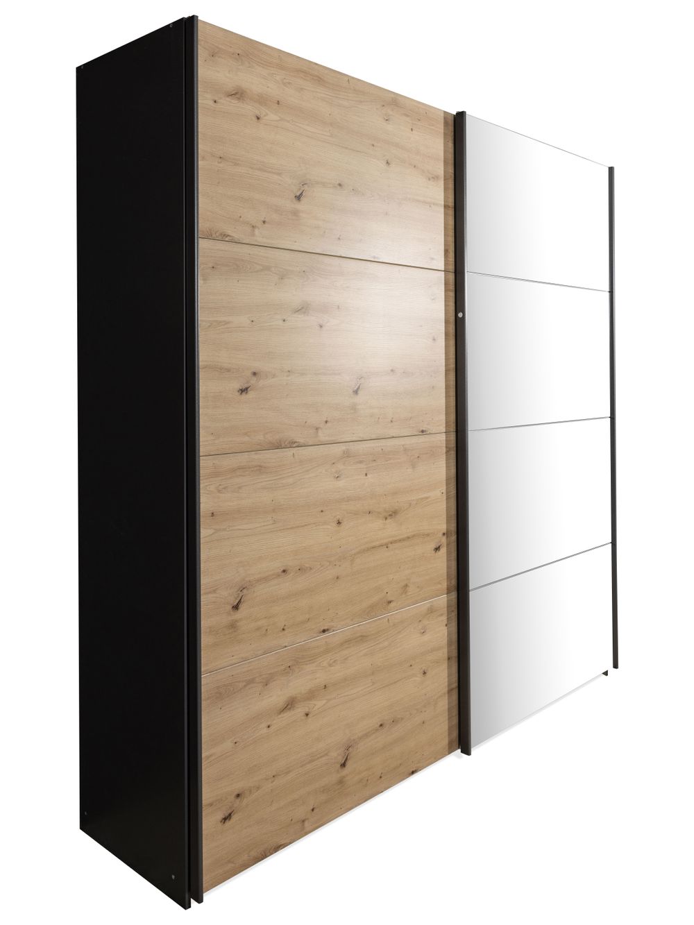 Schuifdeurkast QUADRA - Artisan eik/spiegel C-RCH QUTZ