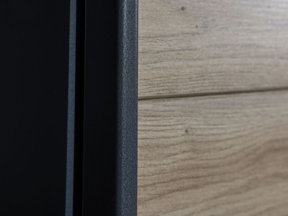 Schuifdeurkast QUADRA - Artisan eik/spiegel C-RCH QUTZ