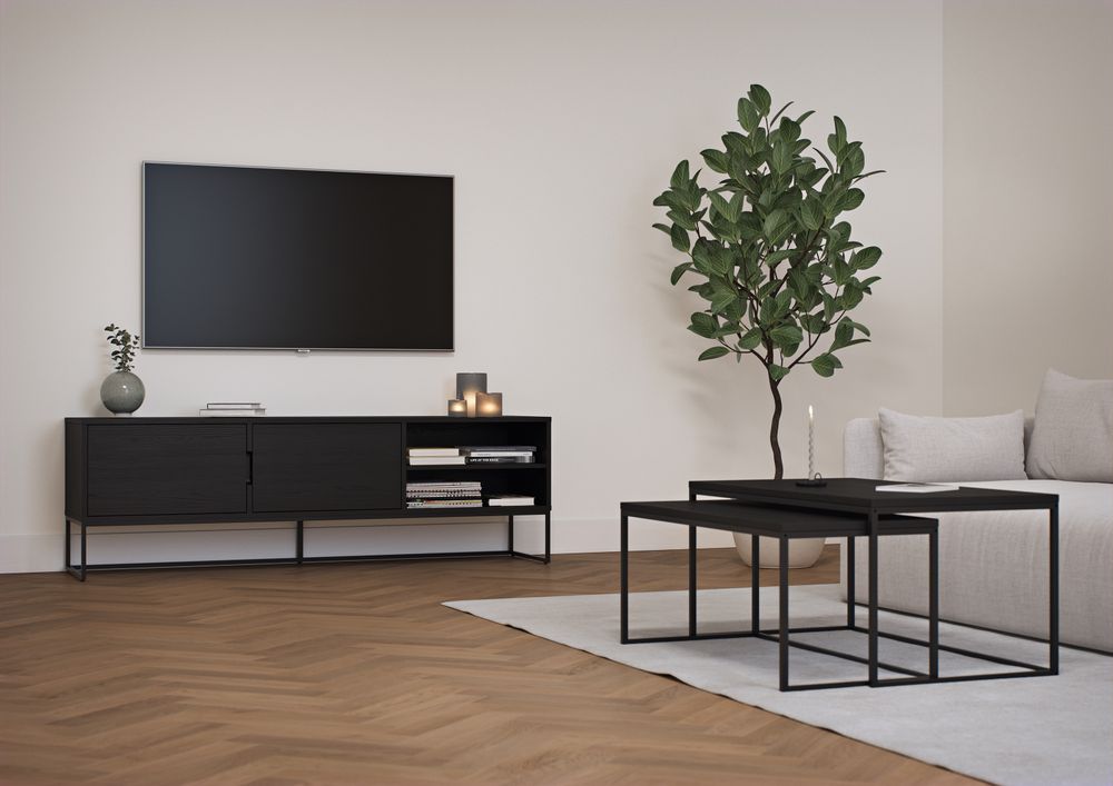 TV-kast LIPP - Black Ash TRS-93-000048
