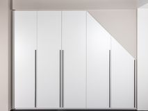 Draaideurkast met zijwaartse afschuining - Wit NEV-001-002