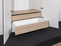 Draaideurkast met zijwaartse afschuining - Wit NEV-001-002
