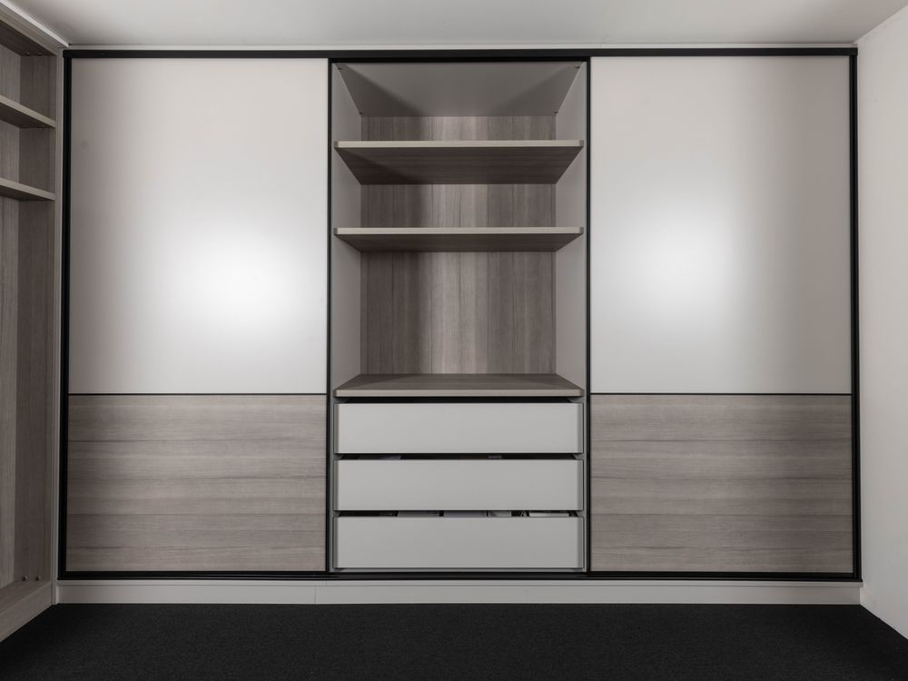 Schuifdeurkast - Pastelgrijs NEV-001-003