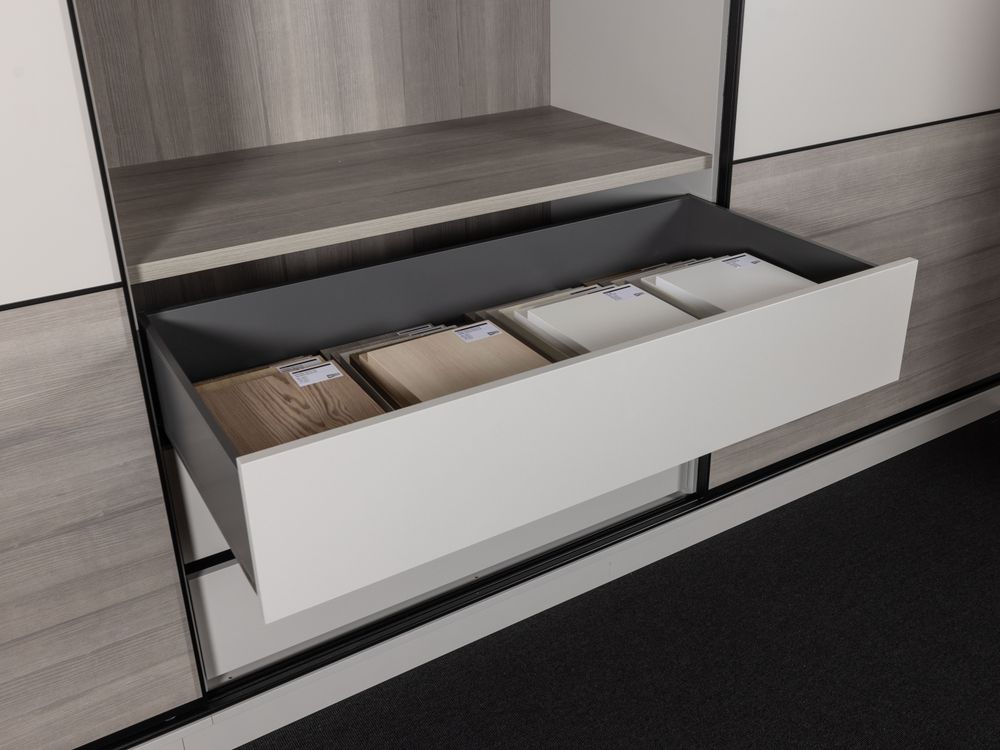 Schuifdeurkast - Pastelgrijs NEV-001-003