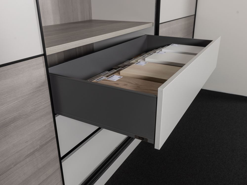 Schuifdeurkast - Pastelgrijs NEV-001-003